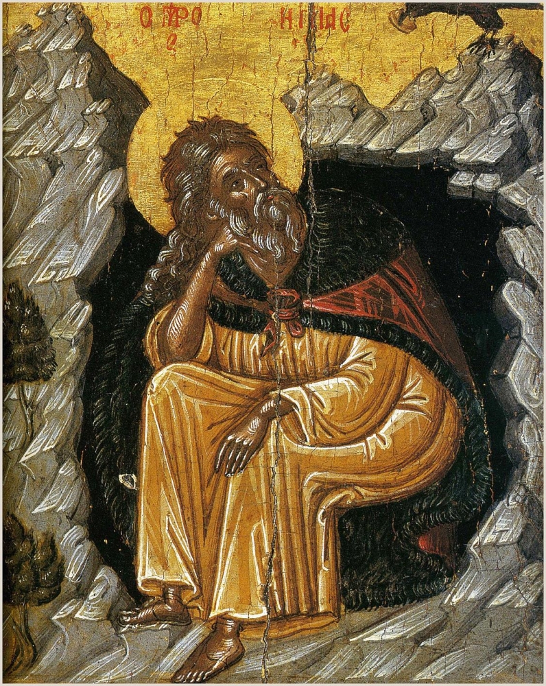 Илия пророк с житием (фрагмент); Греция; XVII в.